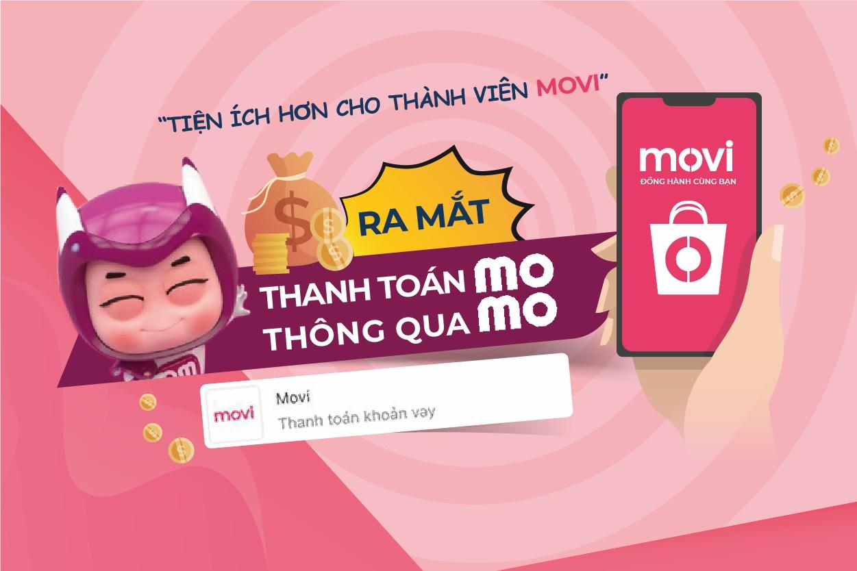 Chính thức ra mắt kênh thanh toán MOMO cho khách hàng có khoản vay tại MOVI
