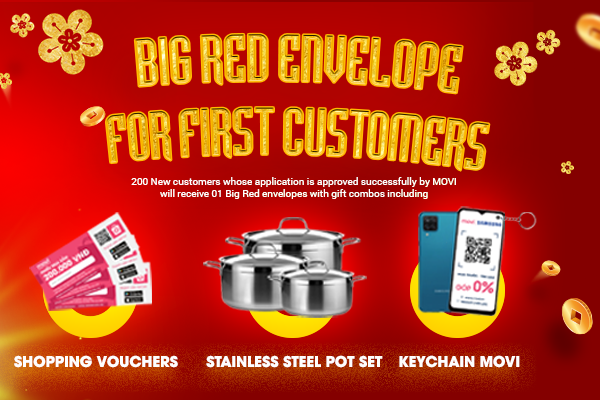 BIG RED ENVELOPE FOR FIRST CUSTOMERS
