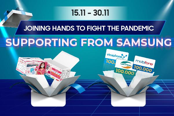 SUPPORTING FROM SAMSUNG JOINING HANDS TO FIGHT THE PANDEMIC